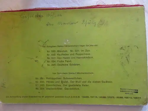 Schreibers Stehauf Bilderbücher IM ZOO Kulissenbilder Pop Up 1937