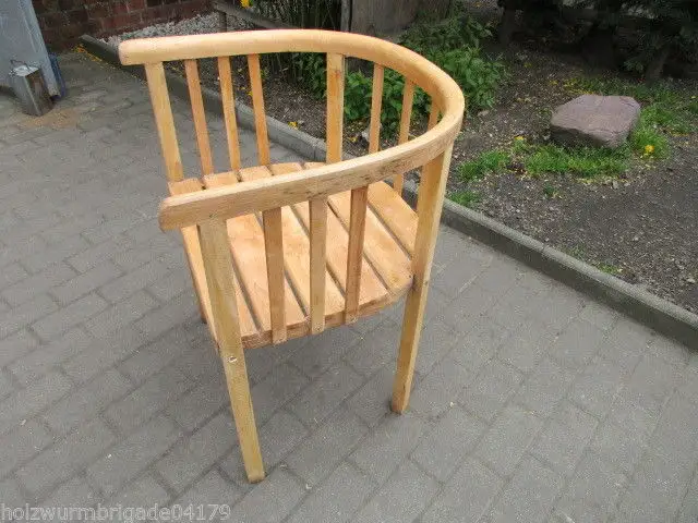Armlehnstuhl  Gartenstuhl  Bauhaus um 1930  Weichholz   Nr. 1 2