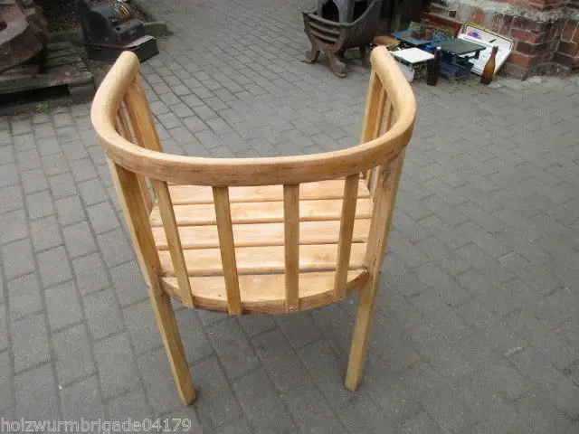 Armlehnstuhl  Gartenstuhl  Bauhaus um 1930  Weichholz   Nr. 1 3