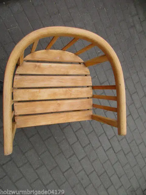 Armlehnstuhl  Gartenstuhl  Bauhaus um 1930  Weichholz   Nr. 1 5