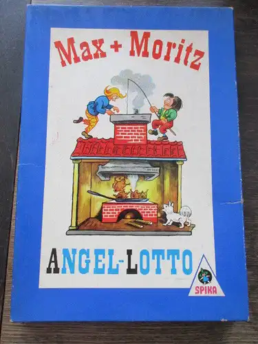 Spika altes Kinderspiel Max und Moritz Angel Lotto Komplett 1975