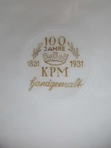 Wunderschöne alte Sammeltasse Sammelgedeck 100 Jahre KPM Krister 1831- 1931