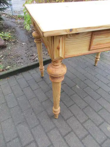 Tisch Esstisch Gründerzeit um 1880 Weichholz Nr.7 mit Schub