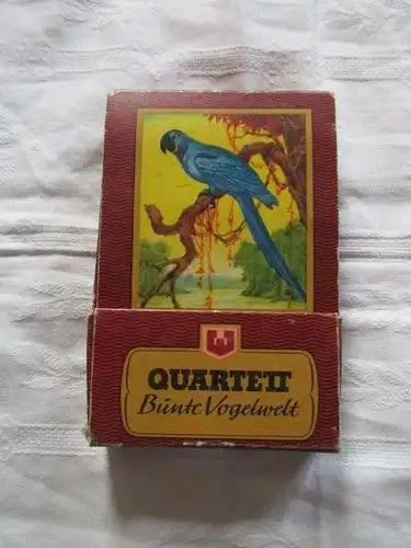 Seltenes altes Quartett Bunte Vogelwelt Schwarzer Peter um 1940