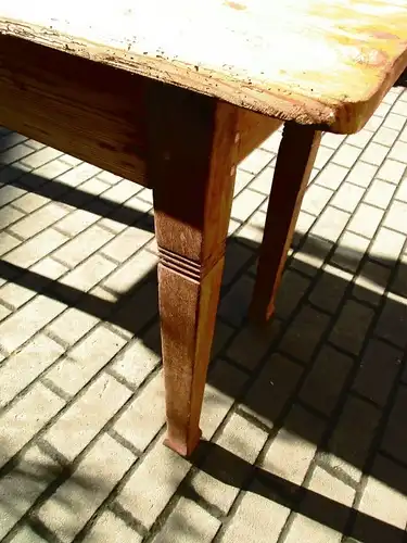 Alter Tisch Esstisch 190 cm Jugendstil Weichholz um 1900 Nr. 5