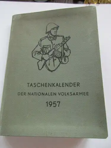NVA  Taschenkalender von 1957   11 x 15 cm