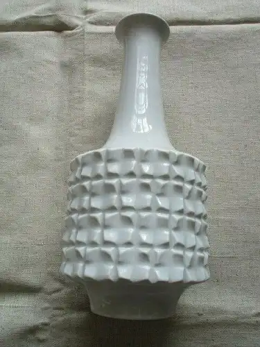 Meissen Porzellan Vase weiss Entwurf nach Ludwig Zepner 1. Wahl 24 cm