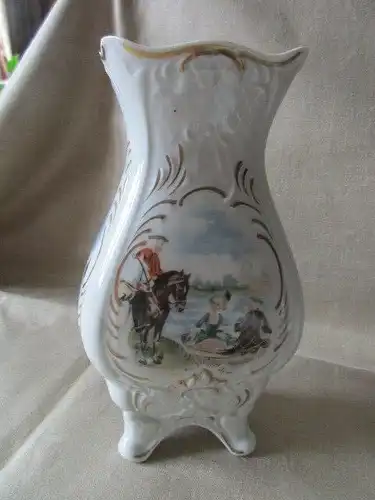 Unterweissbach Porzellan SET Deckeldose Schale Vase im Originalkarton Barock