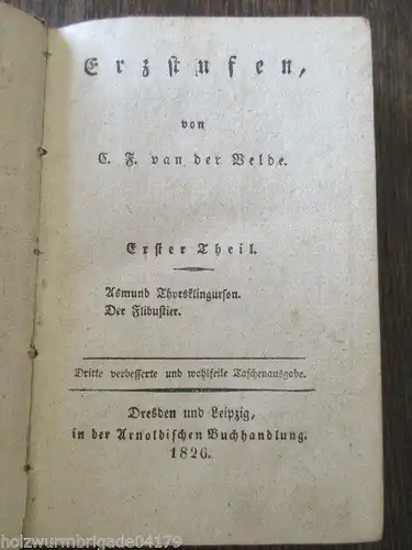 C.F. van der Velde Schriften 1. Theil Erzstufen von 1826!