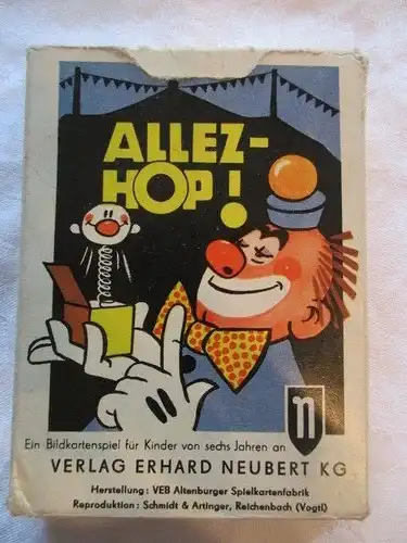 Quartett ALLEZ HOP Neubert Verlag Altenburger Spielkarten 1969