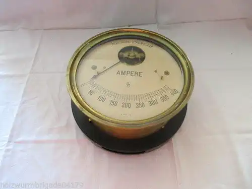 RARITÄT Präcisions- Stromzeiger Siemens & Halske Amperemeter um 1900