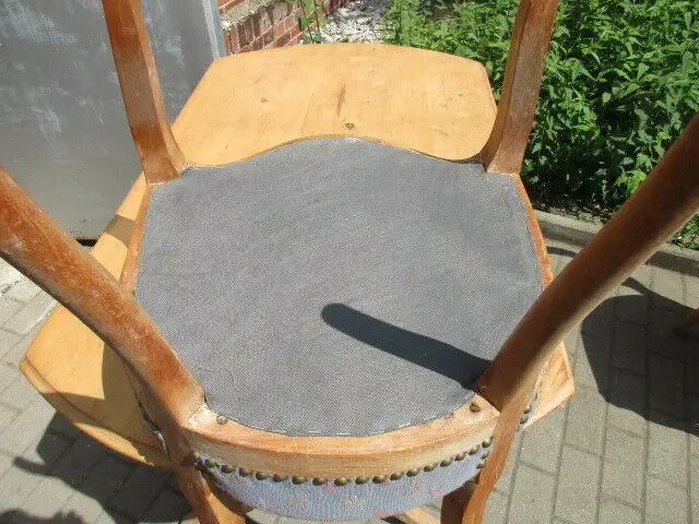 5 schöne alte Biedermeier Stühle Stuhl Weichholz 6