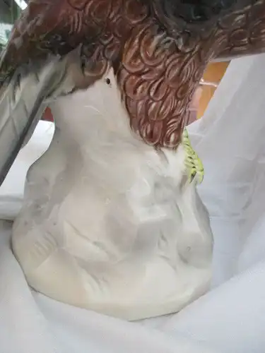 XXL Porzellan Figur Adler Thüringen Katzhütte 47 cm x 47 cm