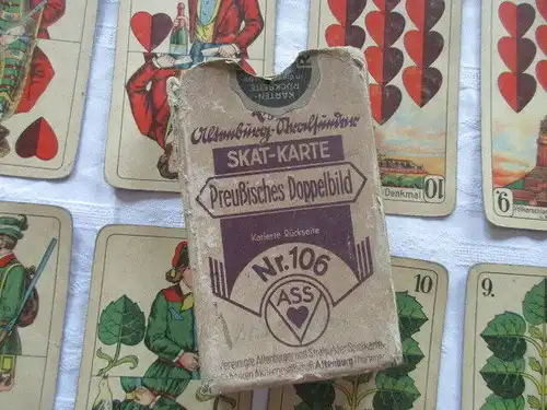 Alte Skatkarten VASS Preußisches Doppelbild Nr. 106 um 1935