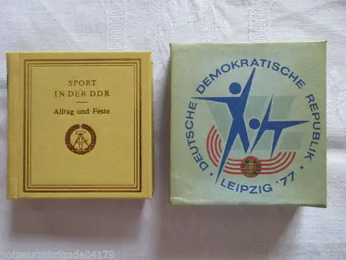 Minibuch Sport in der DDR Alltag und Feste Leipzig 1977