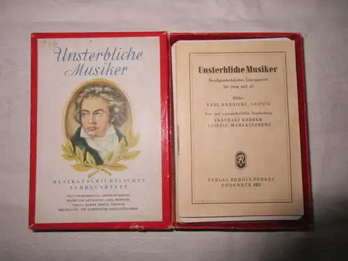 Altes Quartett Unsterbliche Musiker Rudolf Forkel Pössneck 1954