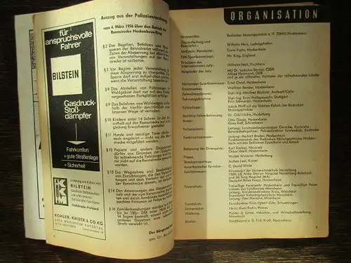 Programmheft Großer Preis von Deutschland Weltmeisterschaftslauf Motorräder 1971