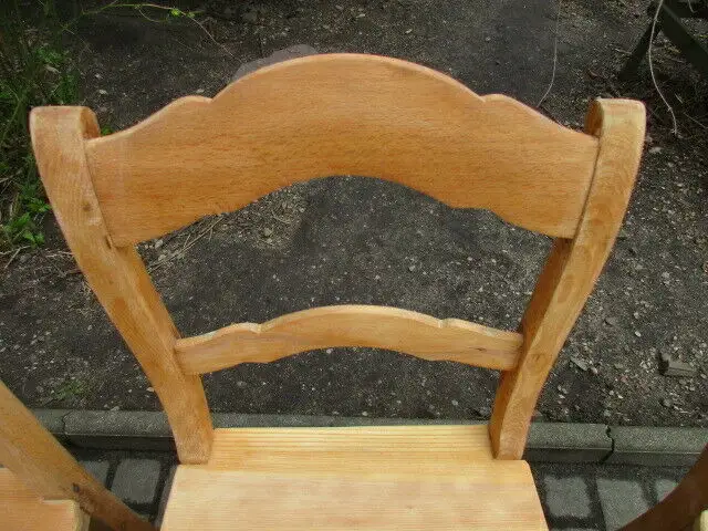 4 alte Stühle Jugendstil um 1900 Holz  Nr. 1 4