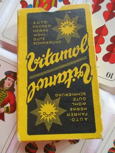 Alte Skatkarten Werbung Auto Vitamol Ass Altenburg Thüringen um 1935 TOP