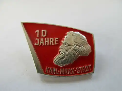 DDR Abzeichen 10Jahre Karl-Marx-Stadt ( Chemnitz )