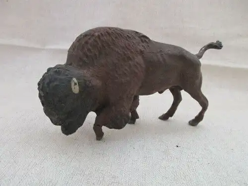 Lineol ? Masse Büffel Bison um 1930 9,5 x 15,5 cm