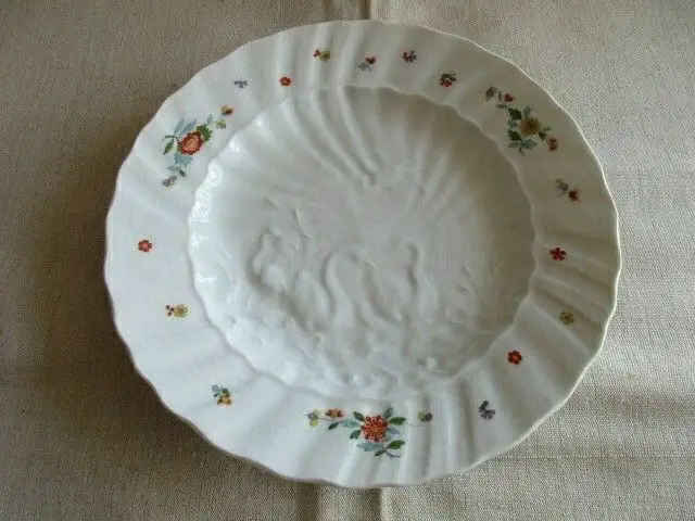 Meissen Schwanendessin Indische Blumenzweige Speiseteller Teller 1. Wahl 21,5 cm 0