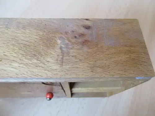 Wohnstube Wohnzimmer Sessel Tisch Schrank Puppenstube Holz 50/ 60er Jahre