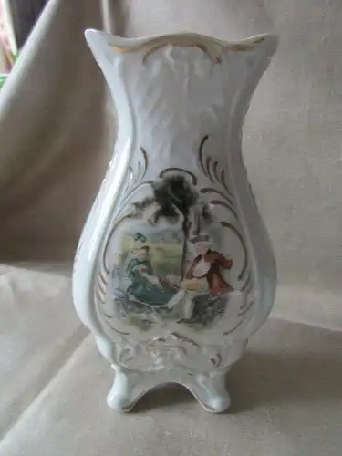 Unterweissbach Porzellan SET Deckeldose Schale Vase im Originalkarton Barock