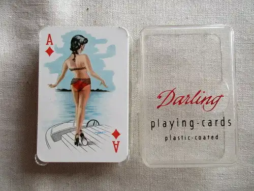 Darling Playing Cards Heinz Villiger Pin Up Girls 55 Blatt TOPZUSTAND 50er