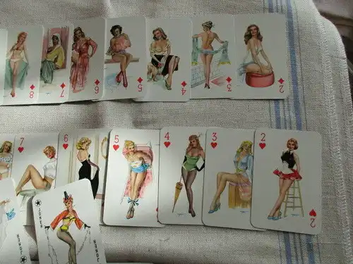 Darling Playing Cards Heinz Villiger Pin Up Girls 55 Blatt TOPZUSTAND 50er