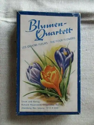 Altes Blumen Quartett Hauenstein 1960