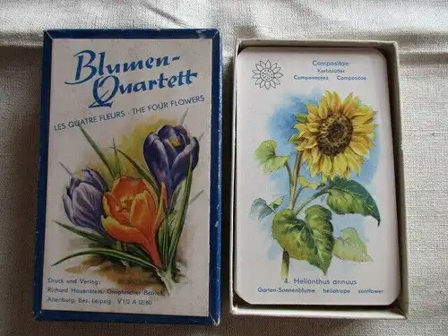 Altes Blumen Quartett Hauenstein 1960