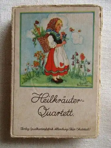 Heilkräuter Quartett Spielkartenfabrik Alternburg Lisel Lauterborn