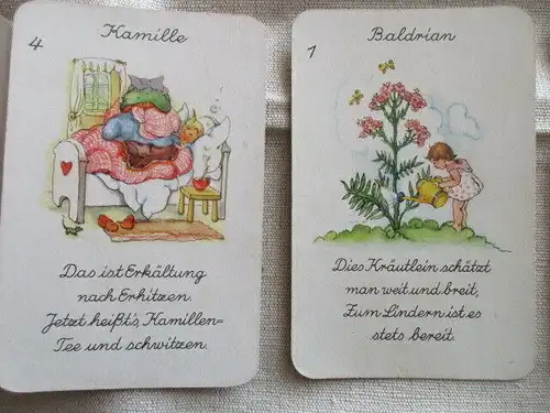 Heilkräuter Quartett Spielkartenfabrik Alternburg Lisel Lauterborn
