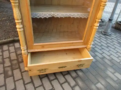 Vitrine Gründerzeit um 1880 Weichholz