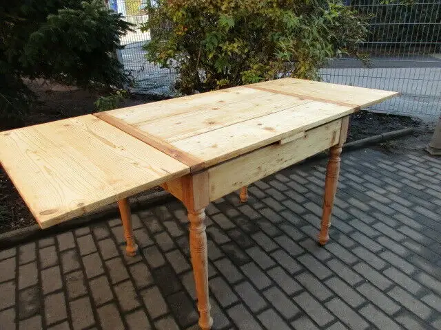 Alter Tisch Esstisch Ausziehtisch 181 cm Jugendstil Weichholz um 1900 Nr. 14 6