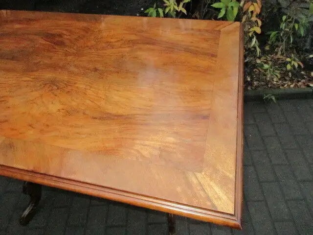 Alter Tisch Gründerzeit Nussbaum um 1890 2