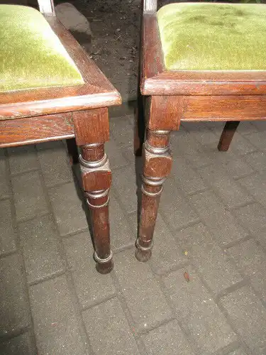 2 alte Stühle Jugendstil um 1900 Holz  Nr. 6