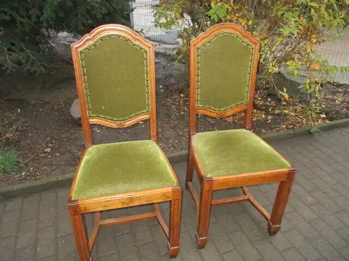 2 alte Stühle Jugendstil um 1900 Holz  Nr. 5