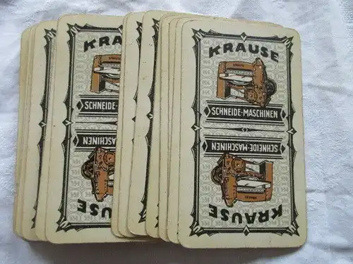 Doppelkopfkarten Flemming Wiskott Spielkartenfabrik Glogau Karl Krause Leipzig