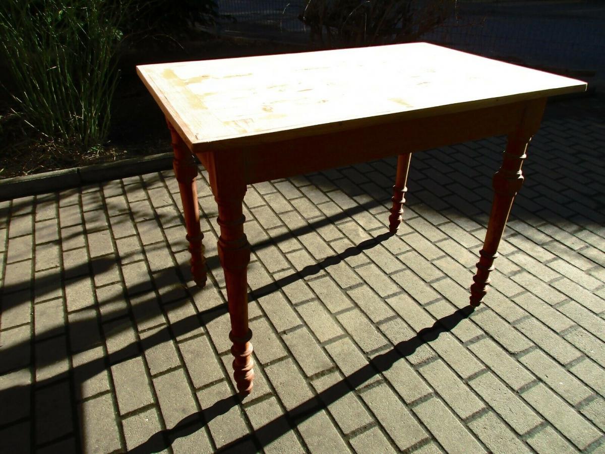 Tisch Esstisch Jugendstil um 1900 Weichholz Nr.17 0