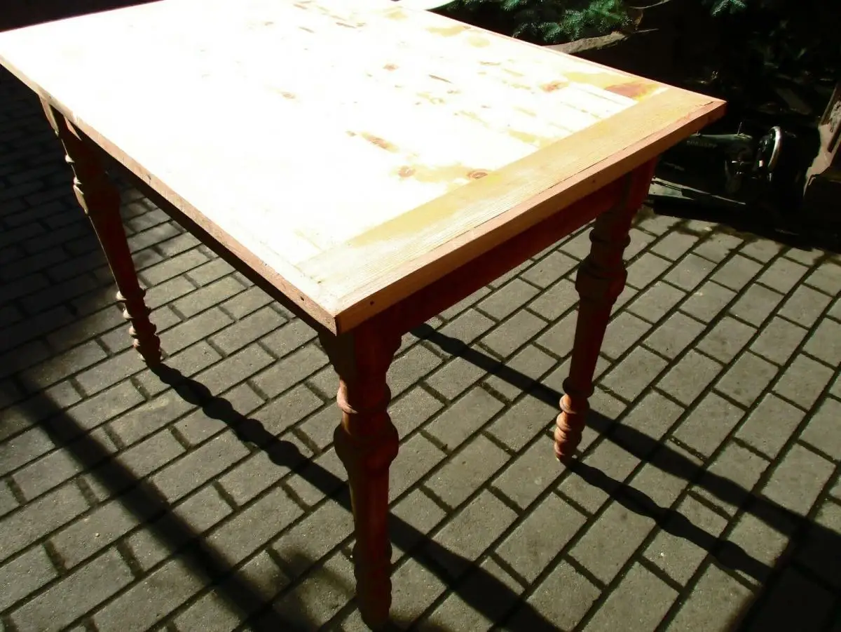 Tisch Esstisch Jugendstil um 1900 Weichholz Nr.17 5