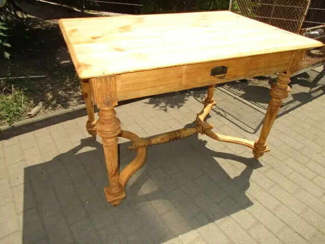 Tisch Esstisch Gründerzeit um 1890 Weichholz  Nr. 1 0