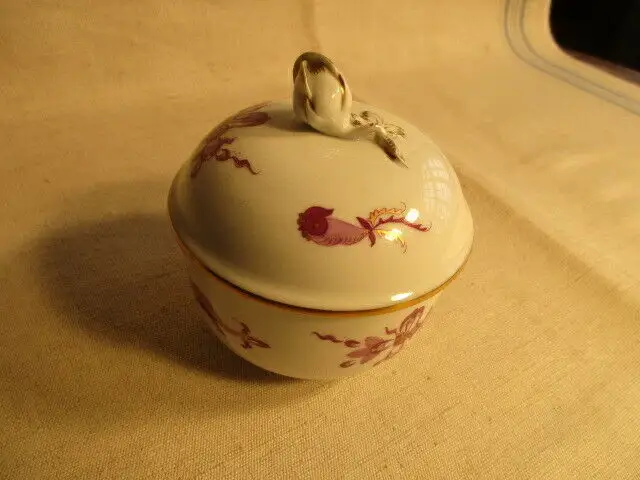 MEISSEN  Zuckerdose Ming Drachen lila 1. Wahl TOP 0