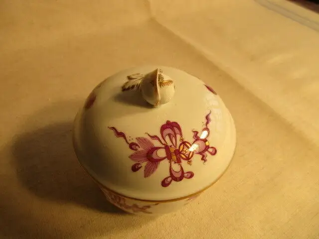 MEISSEN  Zuckerdose Ming Drachen lila 1. Wahl TOP 1
