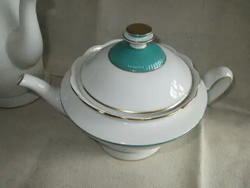 Königlich preussisch Tettau 22 tlg. Kaffeeservice Teeservice Jugendstil