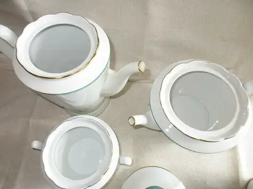 Königlich preussisch Tettau 22 tlg. Kaffeeservice Teeservice Jugendstil