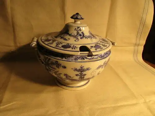 Villeroy&Boch Dresden große Terrine Suppenterrine um 1900 Zwiebelmuster