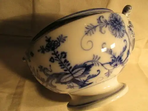 Villeroy&Boch Dresden große Terrine Suppenterrine um 1900 Zwiebelmuster