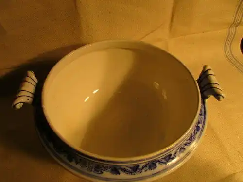 Villeroy&Boch Dresden große Terrine Suppenterrine um 1900 Zwiebelmuster